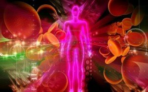 8364836-illustration-num-rique-de-cellules-sanguines-et-le-corps-humain-en-fond-de-couleur